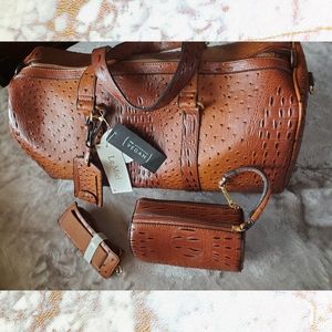 *New* Le Miel Light Brown vegan Duffle set